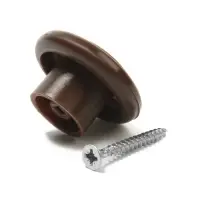 Ручка мебельная пластмассовая, d=35, цвет шоколад