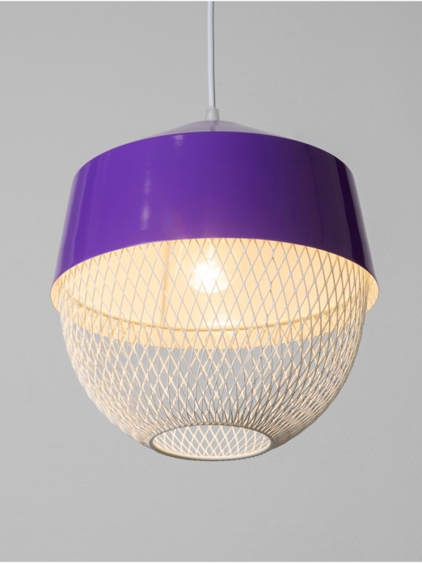 Светильник Lea 1х40Вт Е27 темно-фиолетовый  26х26х32см