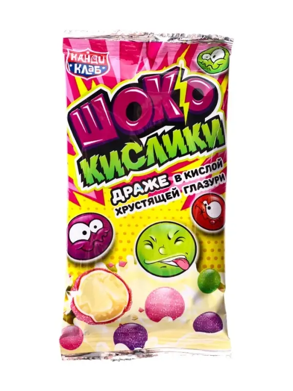 Драже в кислой хрустящей глазури &laquo;ШокоКислики&raquo;, 10 г