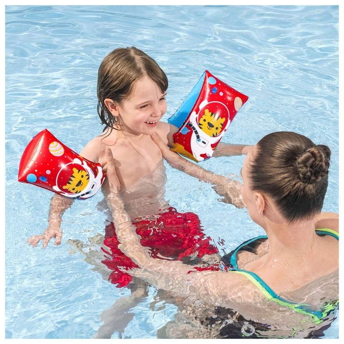 Нарукавники для плавания Bestway &laquo;Тигрёнок&raquo;, 30&times;15 см, от 5-12 лет, 32102