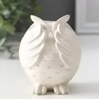 Подсвечник для тонкой свечи &laquo;Сова&raquo;, 8&times;6.5&times;6 см, перламутр