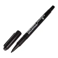 Маркер перманентный Calligrata, двухсторонний, круглый, 2 мм/0.7 мм, чёрный