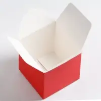 Коробка складная красная, 10 х 10 х 10 см