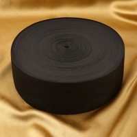 Резинка вязаная, 80 мм, 40 &plusmn; 2 м, цвет чёрный