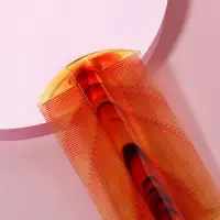 Расчёска двусторонняя, 10.5&times;5 (&plusmn;1 см, цвет &laquo;янтарный&raquo;
