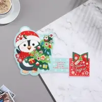 Мини-открытка &laquo;С Новым Годом!&raquo; глиттер, 19&times;13.5 см