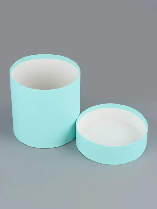 Набор круглых подарочных коробок &laquo;Аквамарин&raquo; 3 в 1 - 18&times;16&times;13 см