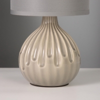 Лампа настольная "Капли" 40Вт Е14 серый 12х12х24см