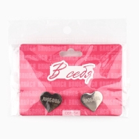 Серьги с гравировкой &laquo;Влюбляйся в себя&raquo;, 2,2 х 5 см