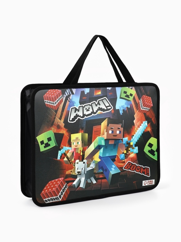 Папка с ручками пластик А4, 75мм 330*260 ПМ-А4-26 ArtFox STUDY