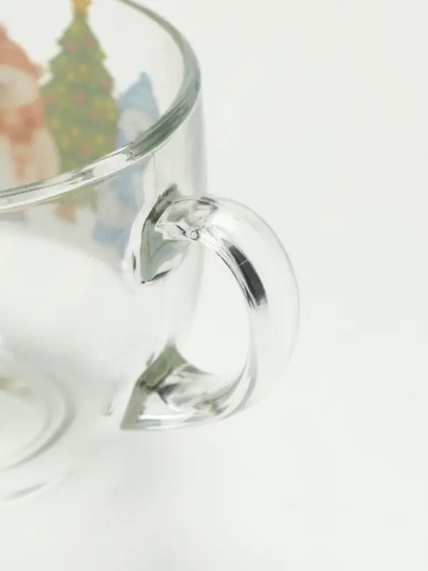 Кружка стеклянная новогодняя &laquo;Мишки в лесу&raquo;, 500 мл