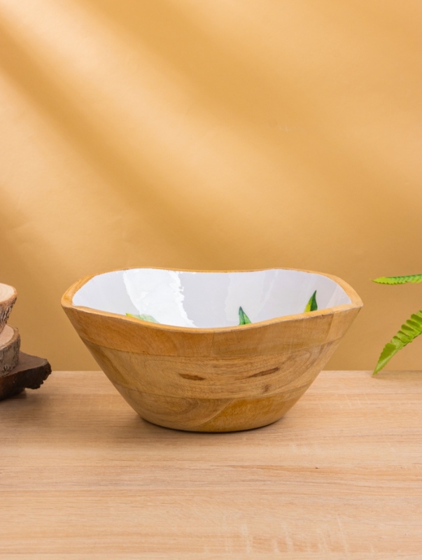 Салатник "Лимоны" дерево манго 23х23х10,5 см