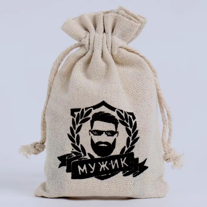 Мешочек подарочный для украшений, подарков и трав, текстиль, &laquo;Мужик&raquo;, 12&times;8 см