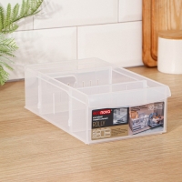 Контейнер для хранения без крышки ROLLY, 2,65 л, 15&times;26,6&times;8,7 см, прозрачный