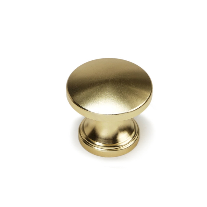 Ручка-кнопка CAPPIO RK148, d=30 мм, цвет сатиновое золото, 8 шт.