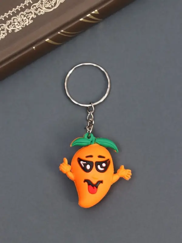 Брелок резина "Фруктики-смайлики" МИКС 2,7х2,6х1,6 см