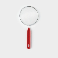 Сито для просеивания Доляна &laquo;Хозяюшка&raquo;, d=12 см, цвет красный