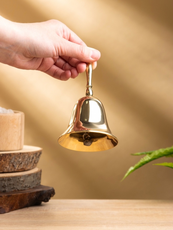 Колокольчик, латунь 8х8х14 см