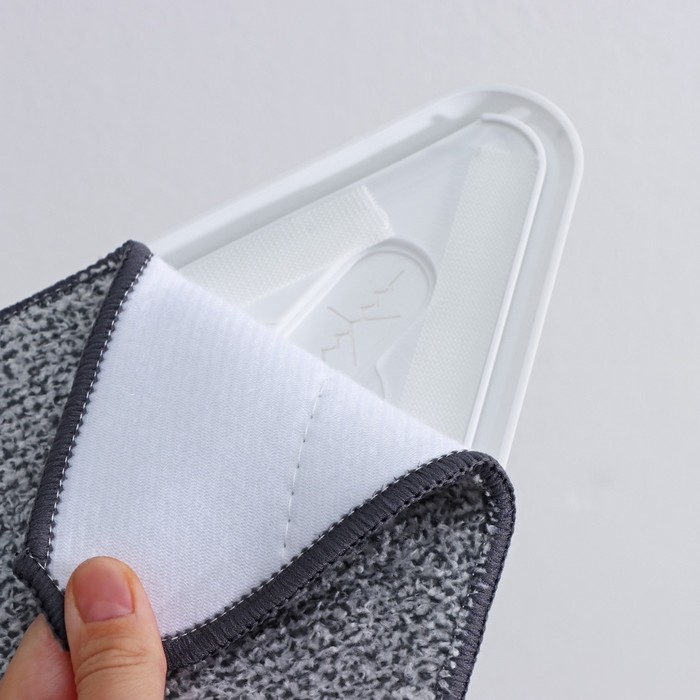 Окномойка с стальной ручкой и сгоном Raccoon, 25&times;17&times;105(148) см, 2 насадки из микрофибры