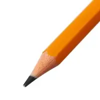 Набор карандашей чернографитных 12 штук, Calligrata Classic, с ластиком, заточенные, пластик, трехгранные, оранжевые