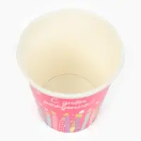 Стакан одноразовый бумажный &laquo;С Днём рождения&raquo;, розовый, 250 мл