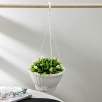 Кашпо уличное для цветов &laquo;Мирабель&raquo;, 2,5 л, подвесное, с прикорневым поливом, цвет белый