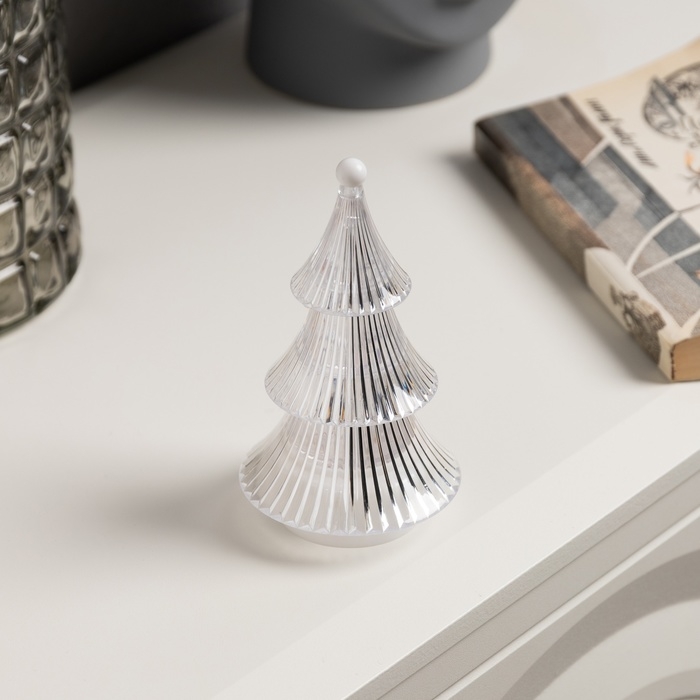 Фигура световая &laquo;Елочка&raquo; 14х8 см, от батареек 3хAG13 (в комплекте), свечение тёплое белое