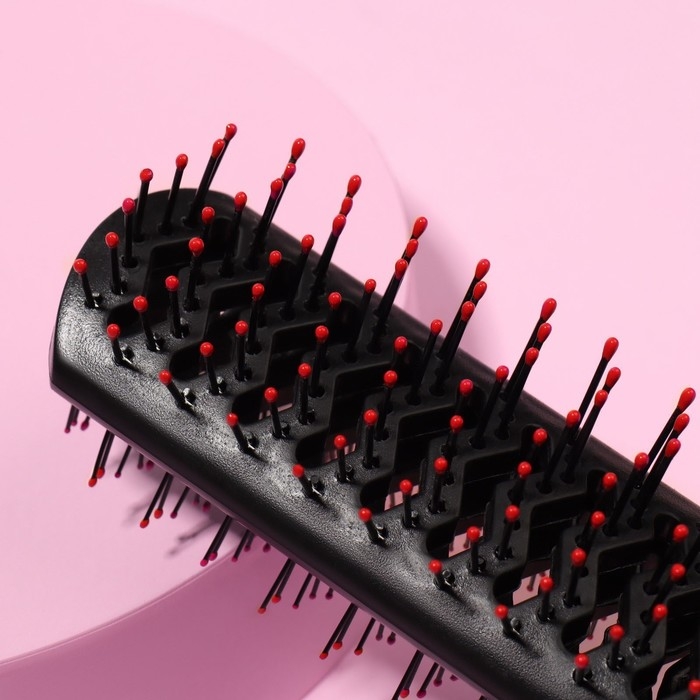 Расчёска массажная, двусторонняя, вентилируемая, 5 &times; 22 см, цвет МИКС