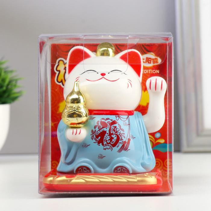 Маятник настольный антистресс &laquo;Кот баюн с иероглифами карьера, решимость, долголетие&raquo;, пластик, 9.5&times;9.5&times;8.3 см