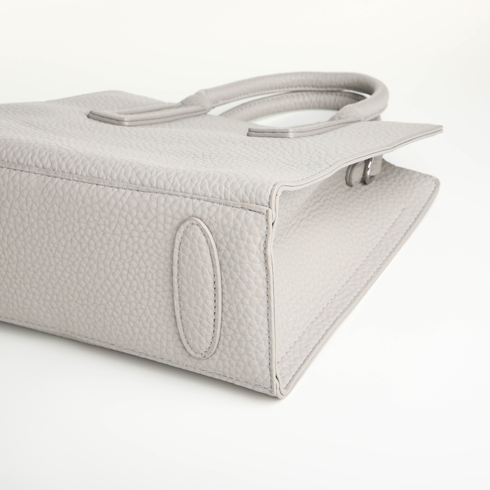 Сумка женская на молнии, TEXTURA, средний размер, цвет серый