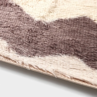 Коврик для дома Доляна &laquo;Зиг-заг&raquo;, 50&times;80 см, цвет коричневый