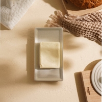 Маслёнка керамическая SL Home &laquo;Лесные кролики&raquo;, 20,5&times;11&times;15,5 см, цвет белый