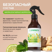 Освежитель воздуха SYNERGETIC &laquo;Имбирь и лемонграсс&raquo;, 380 мл