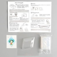 Мыло своими руками, с картинкой &laquo;Чиби Лилу&raquo; с зелёными волосами