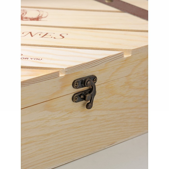 Ящик для хранения вина Доляна &laquo;Мускаде&raquo;, 35&times;20 см, на 2 бутылки