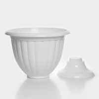 Кашпо уличное на ножке &laquo;Жасмин&raquo;, 18 л, цвет белый