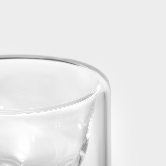 Стопка - шот стеклянный с двойными стенками &laquo;Череп. Хэллоуин&raquo;, 70 мл, 7&times;7 см