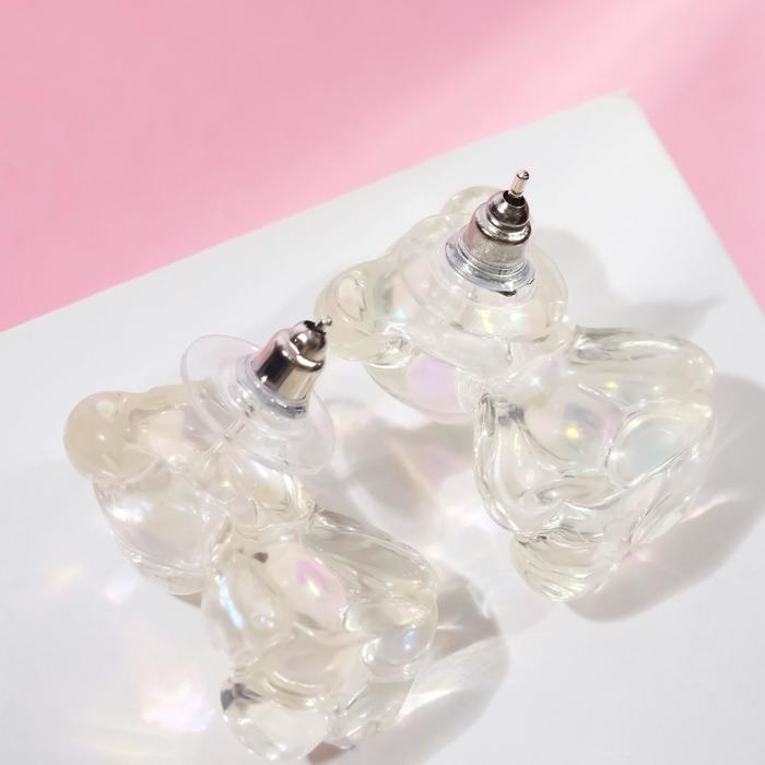 Серьги акрил &laquo;Мармеладный мишка&raquo;, цвет розовый