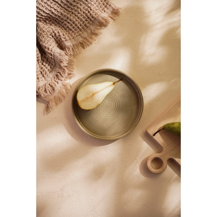 Тарелка обеденная фарфоровая SL Home &laquo;Песчаный бриз&raquo;, d=21 см, цвет бежевый