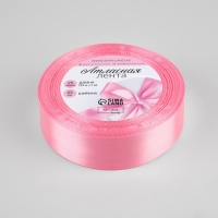 Лента атласная, 25 мм &times; 23 &plusmn; 1 м, цвет нежно-розовый №147