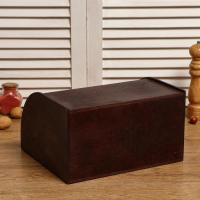 Хлебница деревянная "Корица", прозрачный лак, цвет орех, 29&times;24.5&times;16.5 см