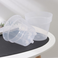 Кашпо для цветов со вставкой &laquo;Порто&raquo;, 1 л, цвет прозрачный