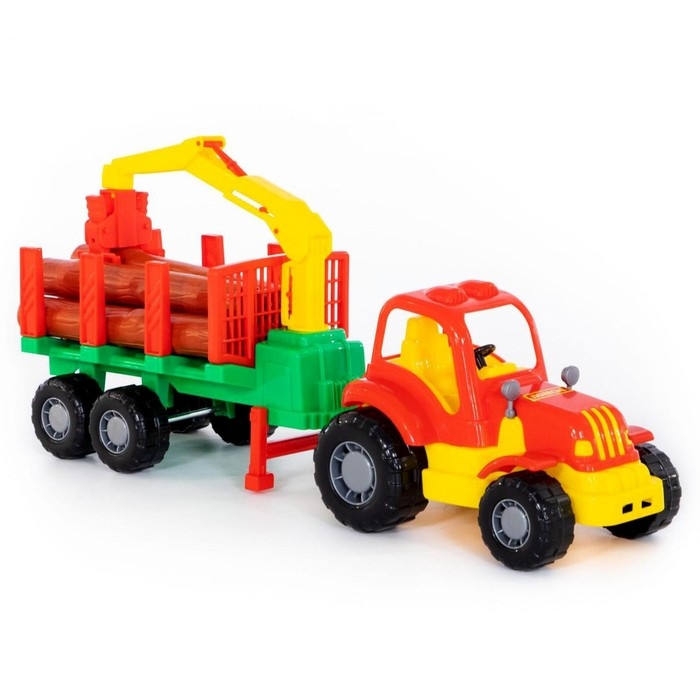 Трактор &laquo;Крепыш&raquo; с полуприцепом-лесовозом, МИКС