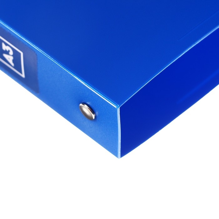 Папка на 4 кольцах А3, Calligrata "Standard" 27мм, 800 мкм, горизонтальная, синяя