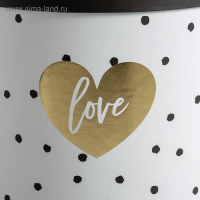 Набор шляпных коробок для цветов 4 в 1, упаковка подарочная, &laquo;Чёрно-белый&raquo;, 14 х 13 см - 20 х 17,5 см