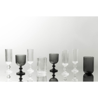 Набор стаканов стеклянный SL Home &laquo;Модерн&raquo;, 400 мл, 8&times;13 см, цвет графитовый