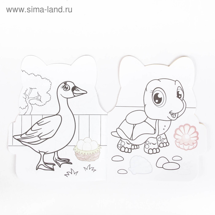 Раскраска с наклейками &laquo;Котёнок&raquo;, 16 стр.