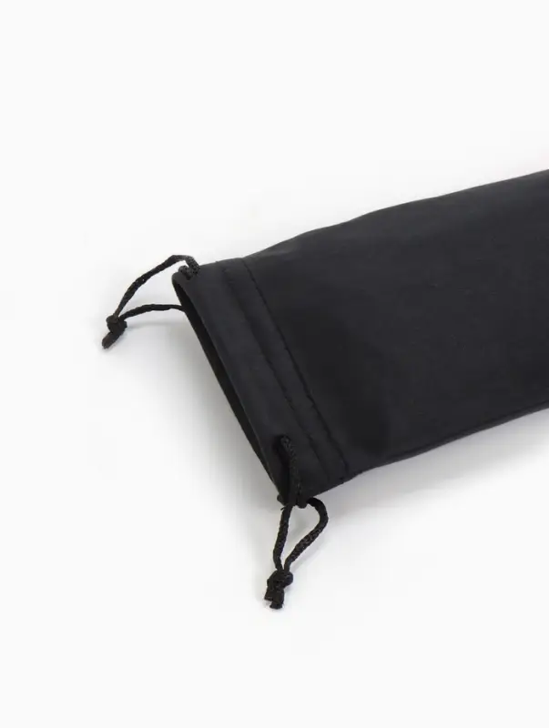 Чехол для очков на затяжке, длина 17.5 см, плотность 230 г/м&sup2;, чёрный