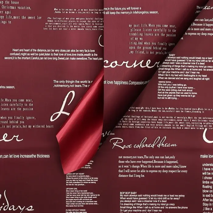 Пленка для цветов, винный, 58&times;58 см