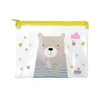 Папка на молнии А5 "Мишка", МИКС